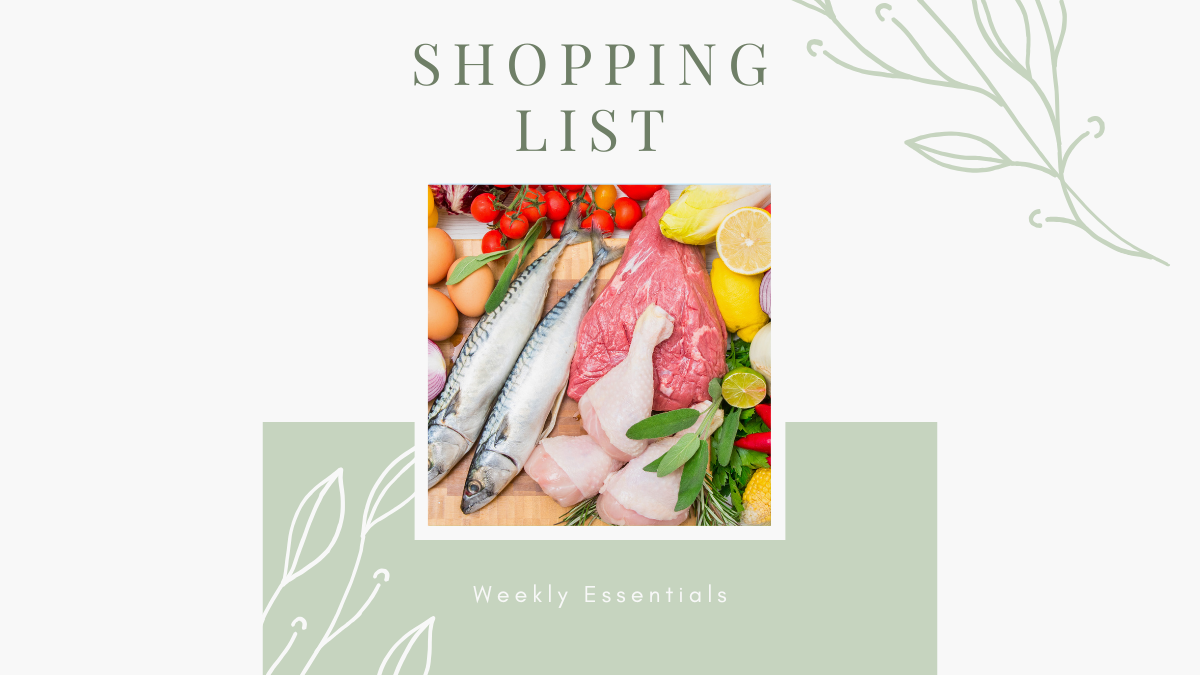 Mediterranean Meal Prep Shopping List